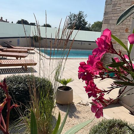 Moderne Istrische Steinvilla - 4 Sterne Mit Privatem, Beheizbaren Pool & Meerblick Kavran Exteriér fotografie